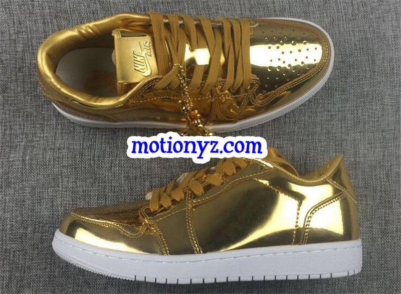 Air Jordan 1 Low Pinnacle Metallic Gold